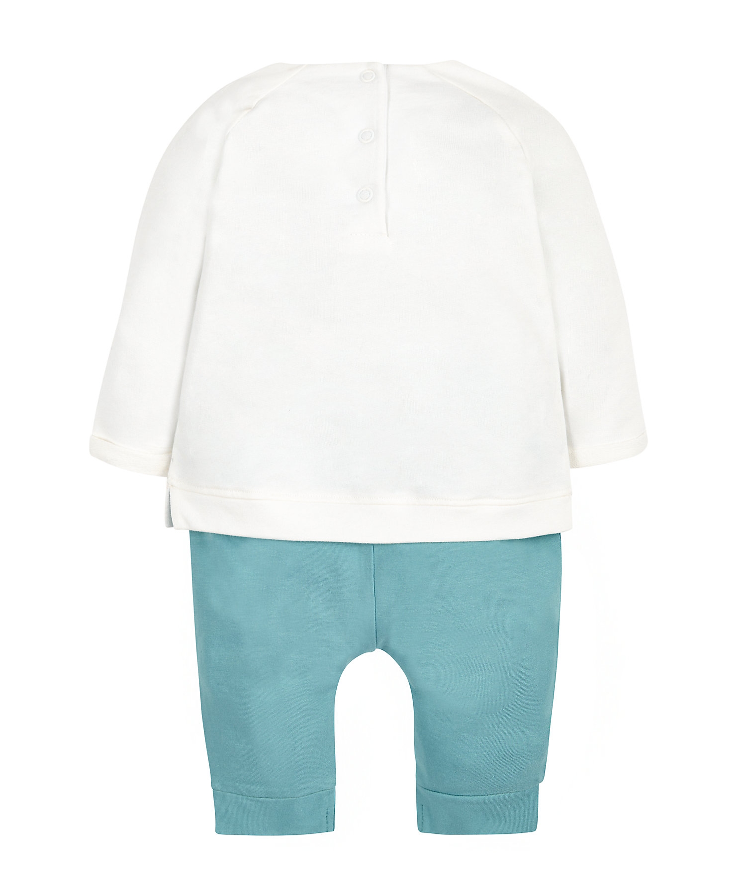 Mothercare | Girls Full Sleeves Pyjama Set 3D Mouse Ears - White 1