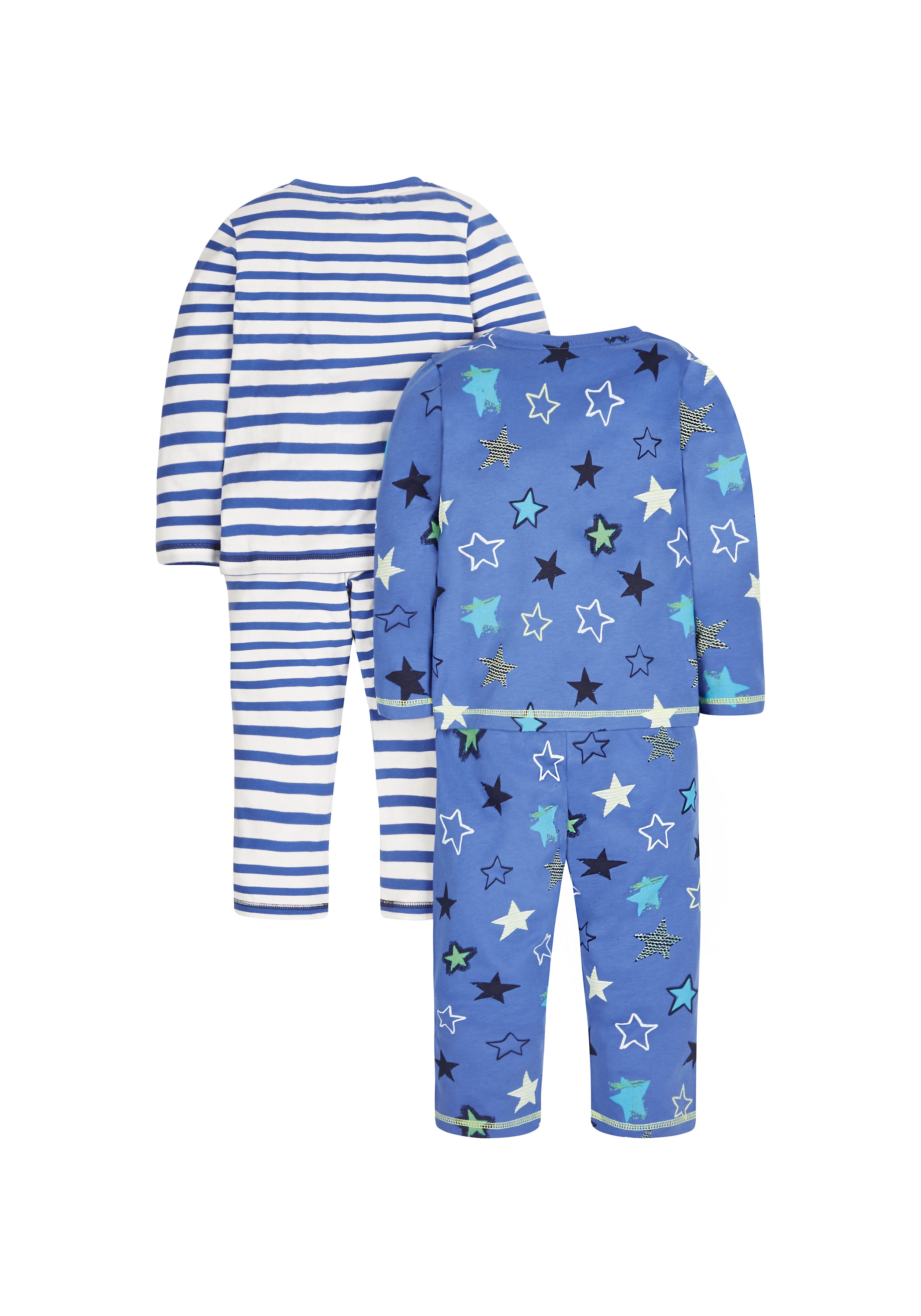 Mothercare | Boys Stars And Stripes Pyjamas - Pack Of 2 1