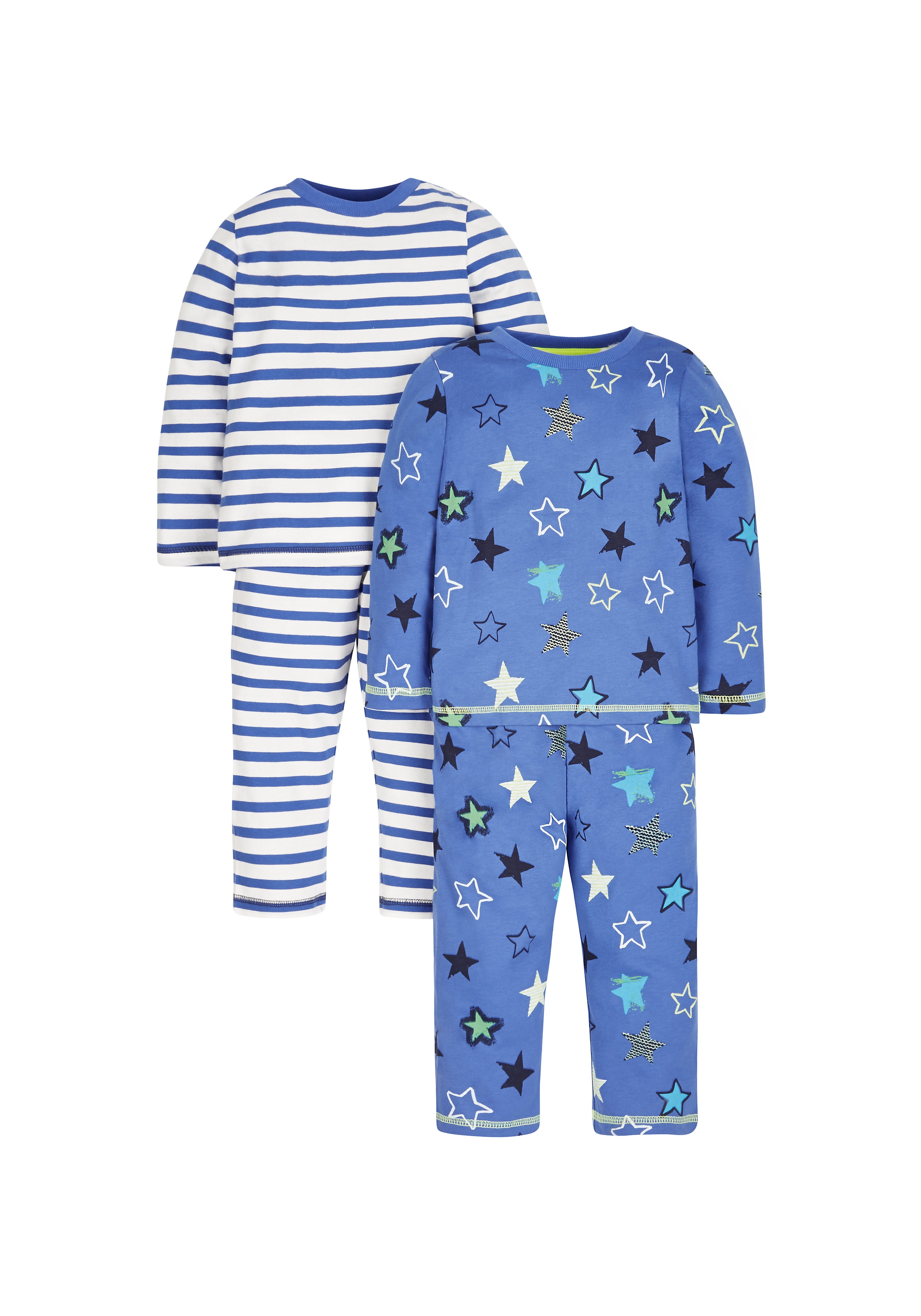Mothercare | Boys Stars And Stripes Pyjamas - Pack Of 2 0