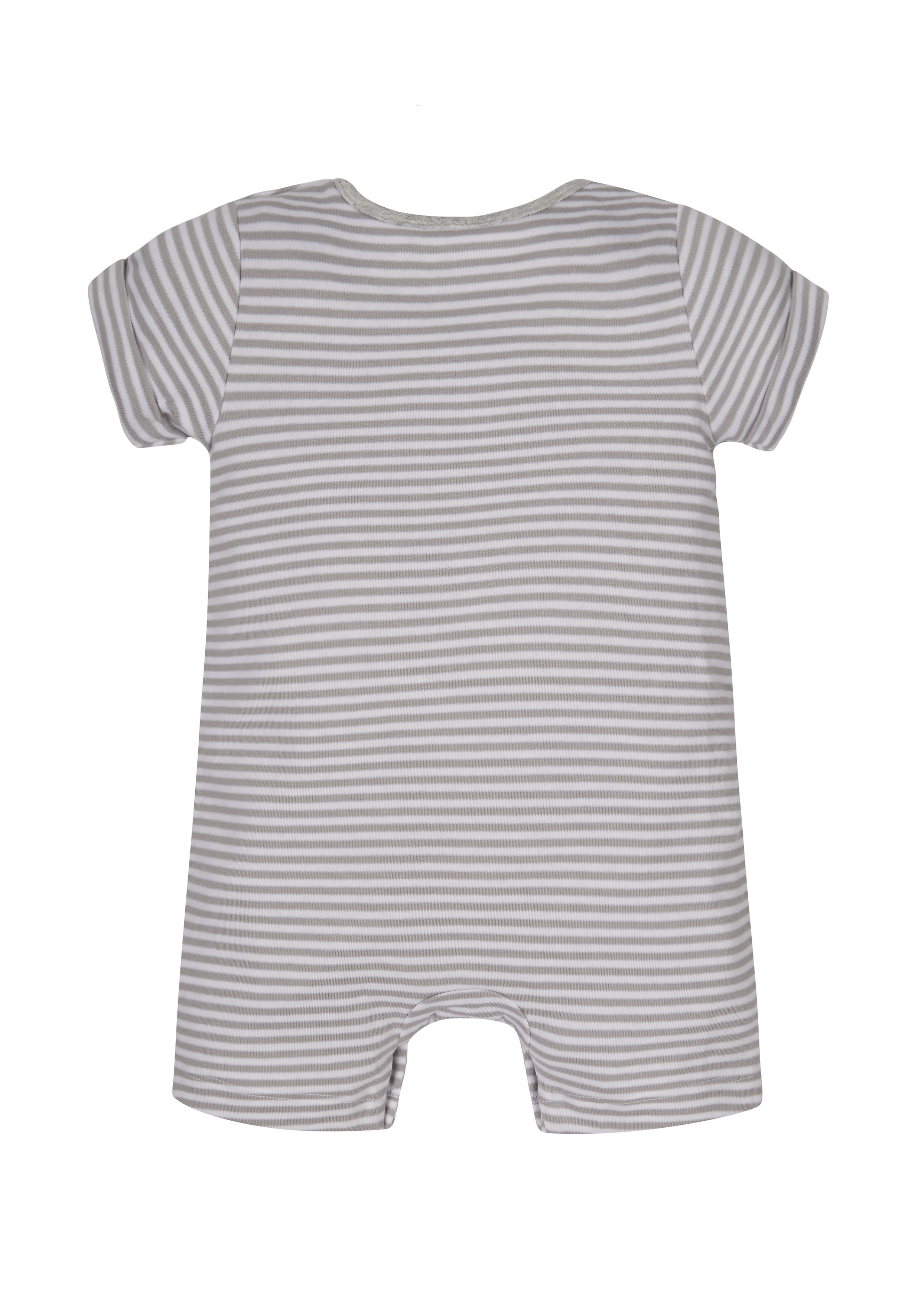 Mothercare | Unisex Text Print Striped Romper 1