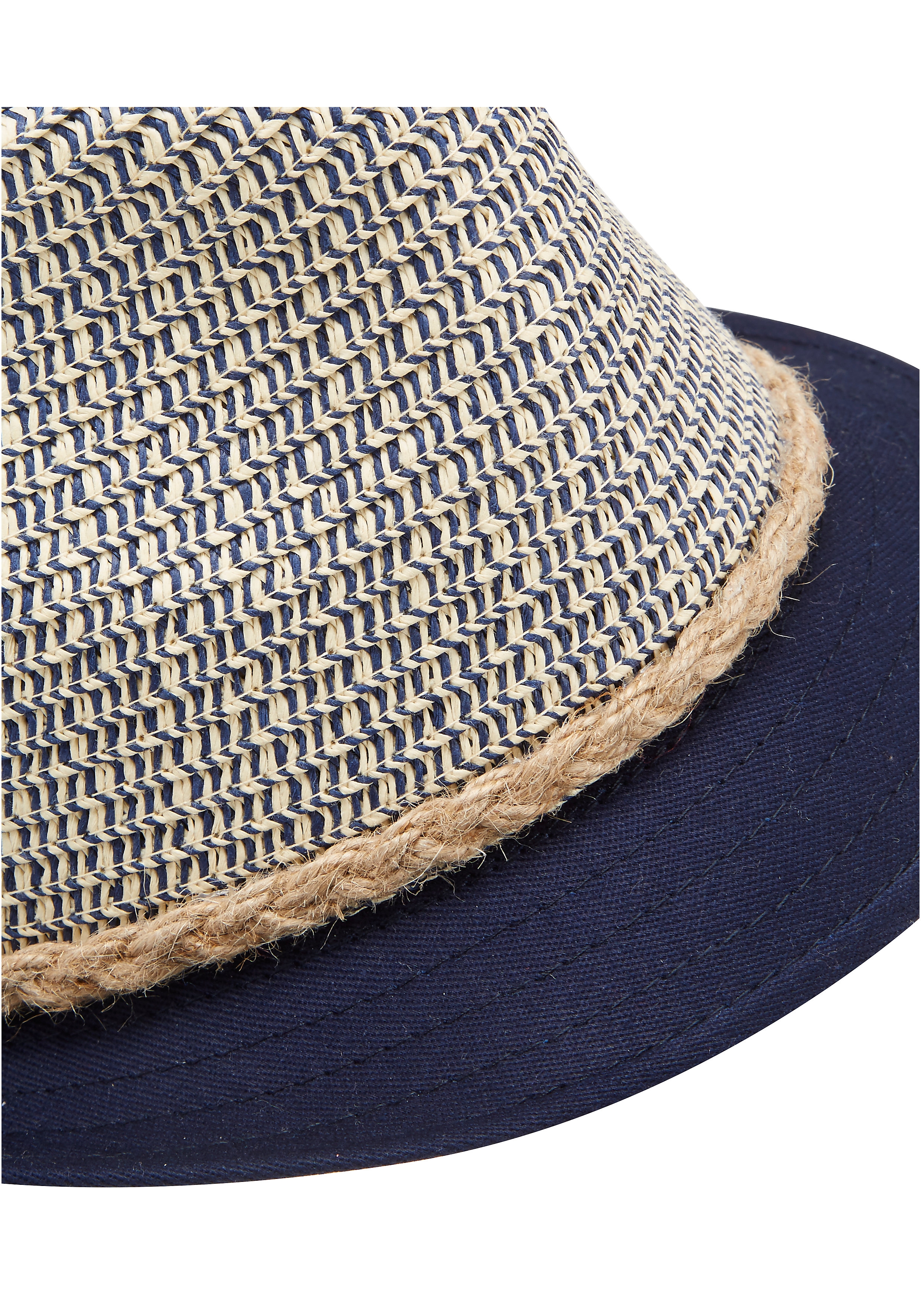 Mothercare | Boys Two Tone Straw Hat - Navy 1