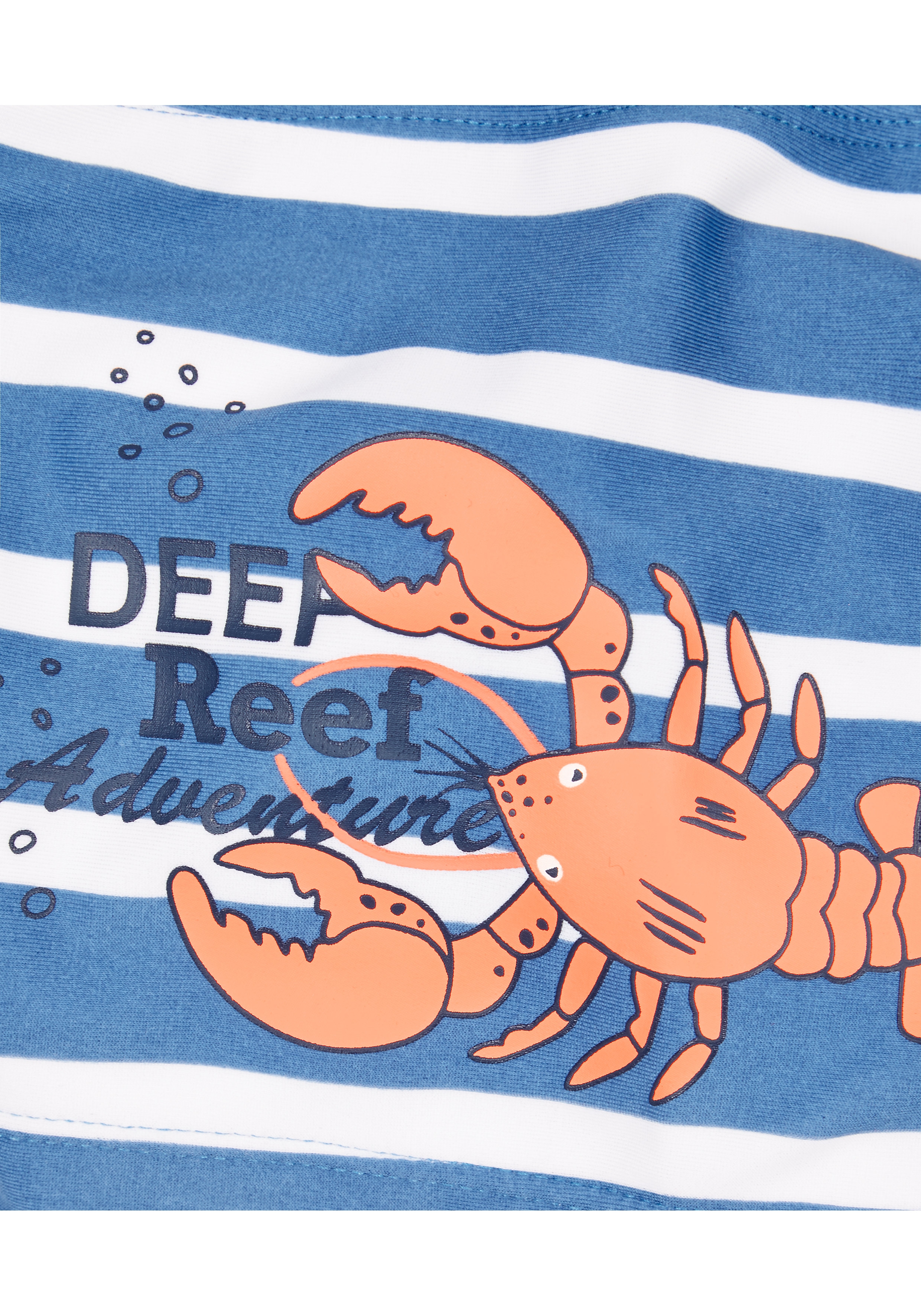 Mothercare | Boys Lobster Swimming Trunks - Blue & White 1