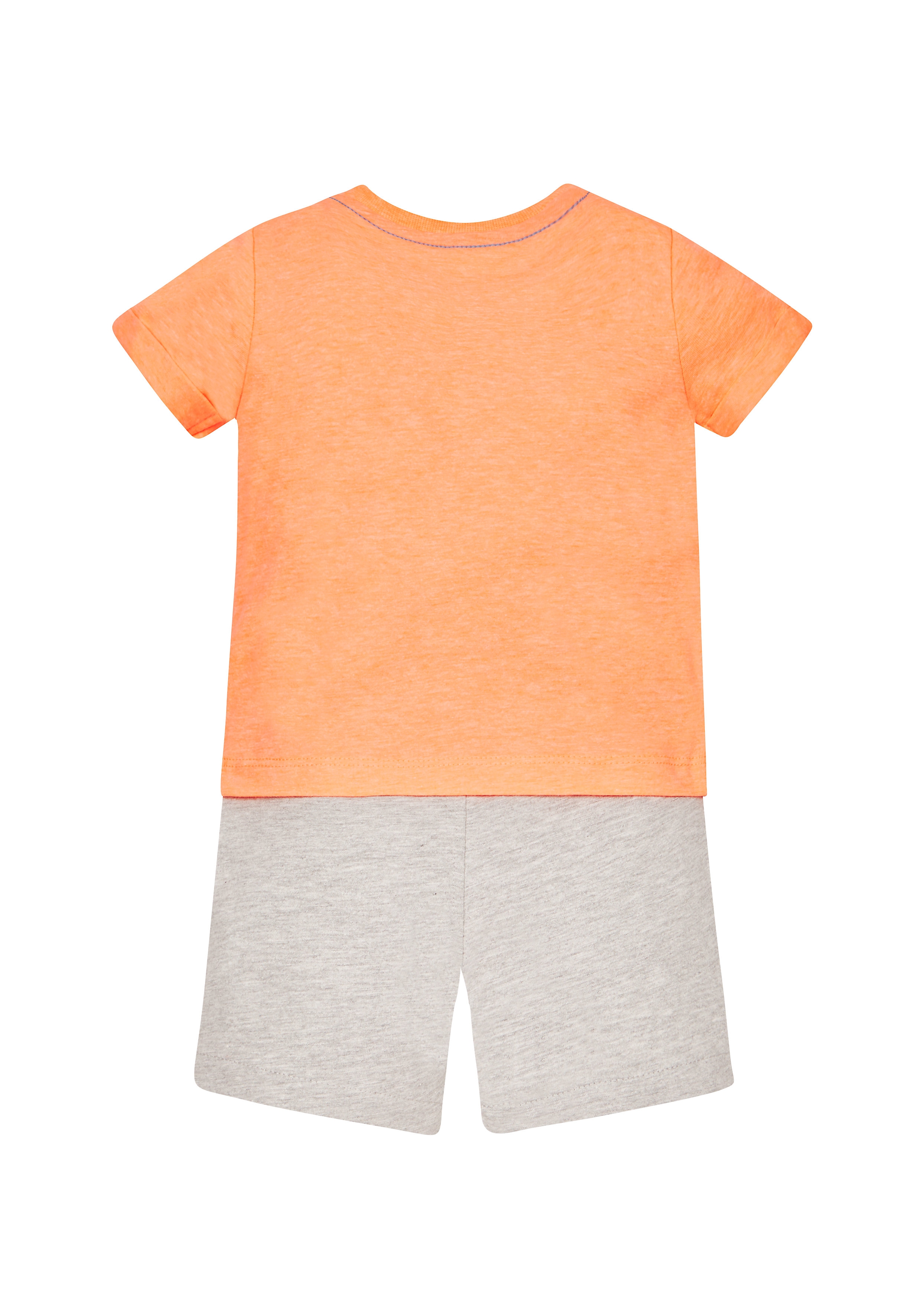 Mothercare | Boys 'Chill Out' Tee And Shorts Set - Orange 1