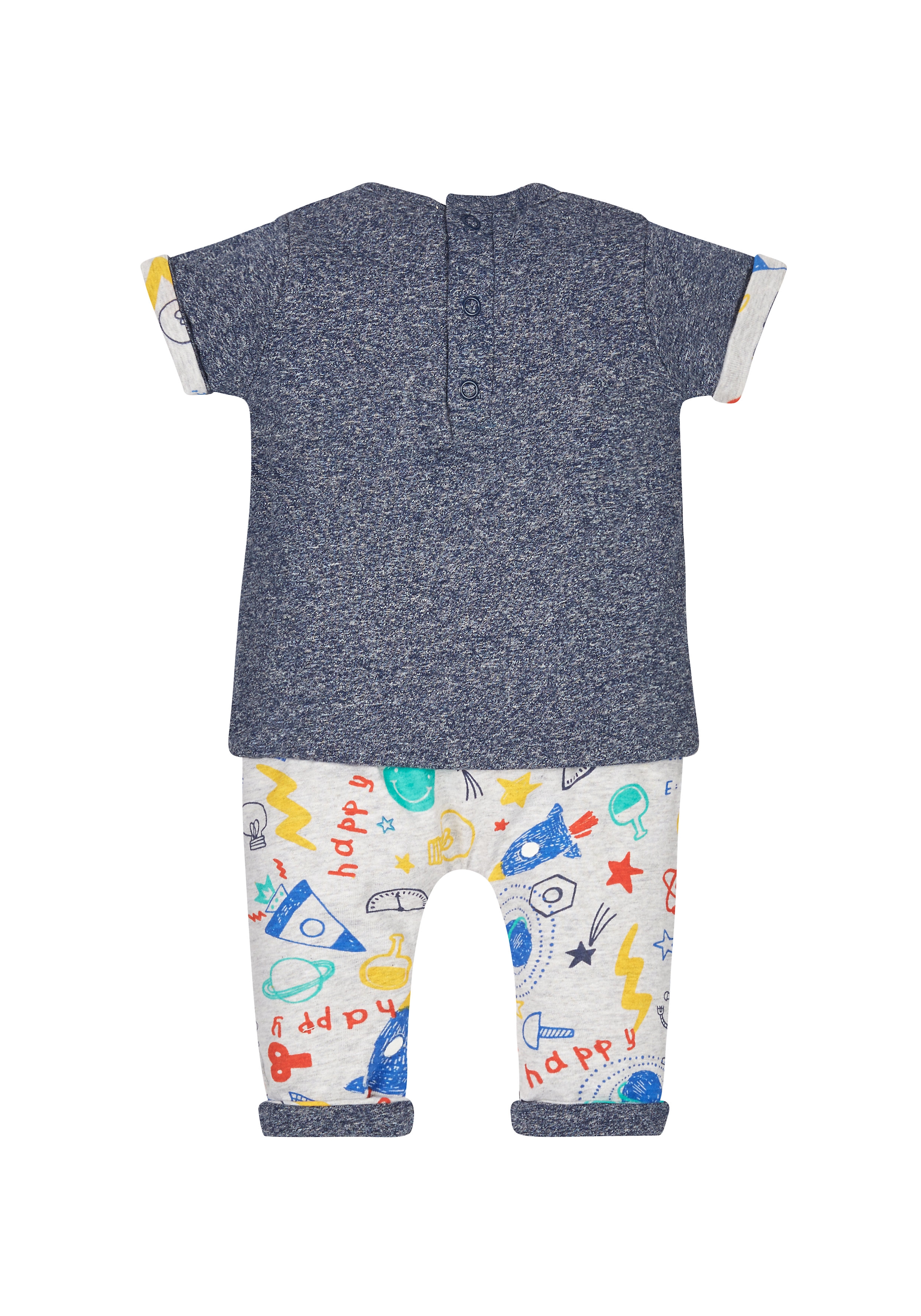 Mothercare | Doodle Reversible T-Shirt And Joggers Set 1