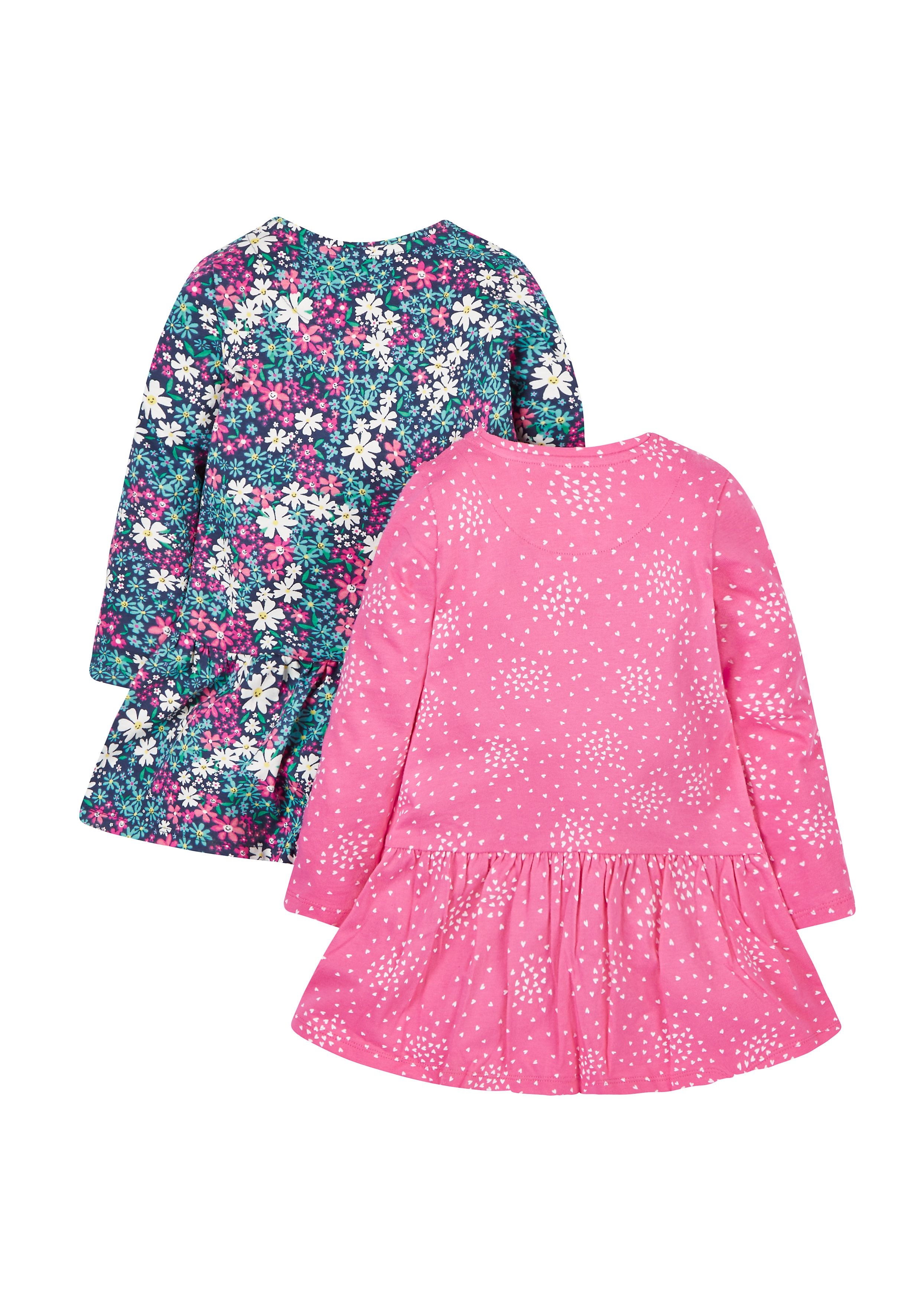Mothercare | Floral And Heart Dresses - 2 Pack 1