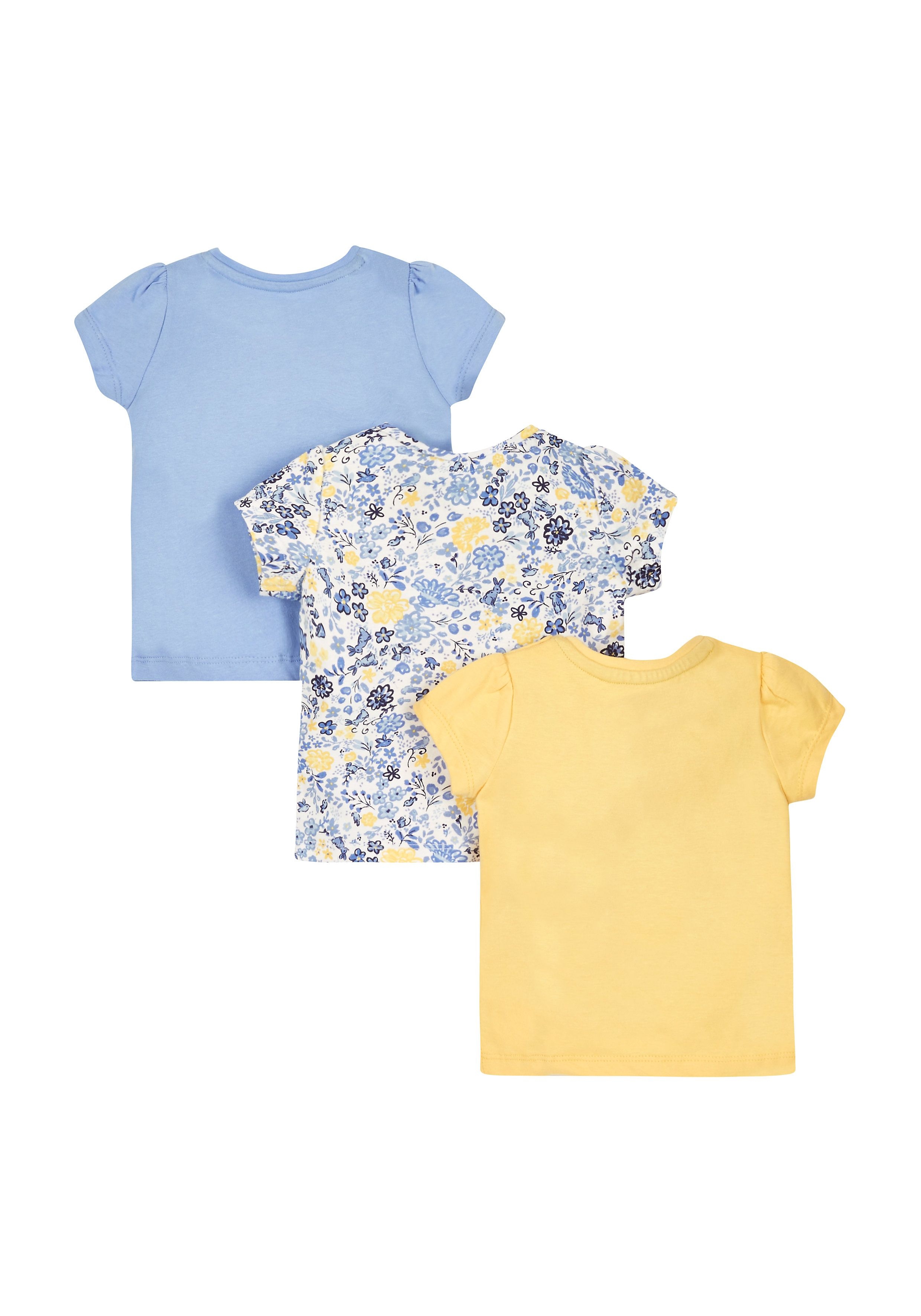 Mothercare | Bunny And Floral T-Shirts - 3 Pack 1