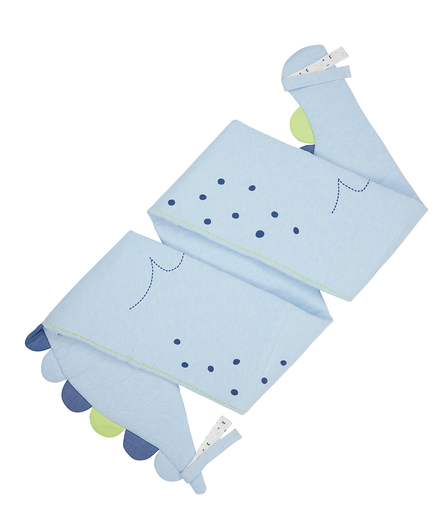 Mothercare | Mothercare Sleepysaurus Long Bumper  Baby Bedding Sets Blue 0
