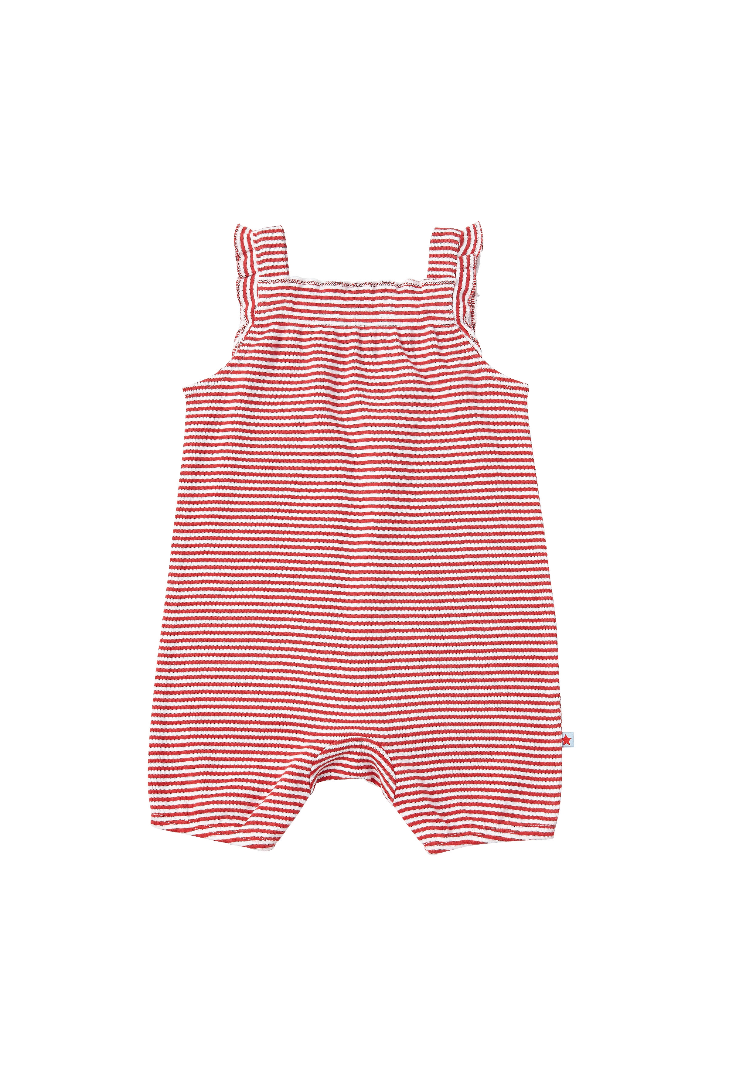 Mothercare | Girls Stripe Romper - Red 0
