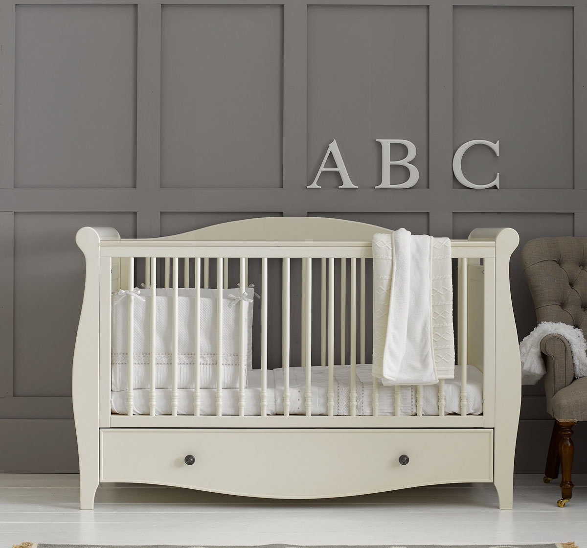 Mothercare | Mothercare Bloomsbury Cot Bed Ivory 1