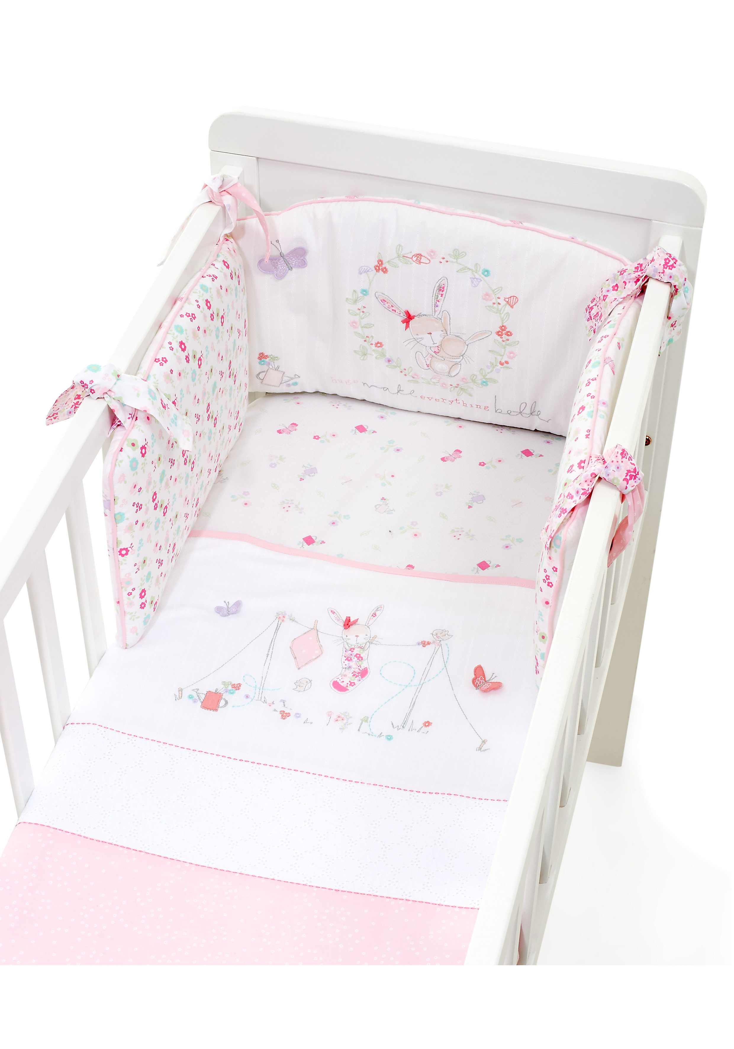 Mothercare My Little Garden Crib Bale Pink