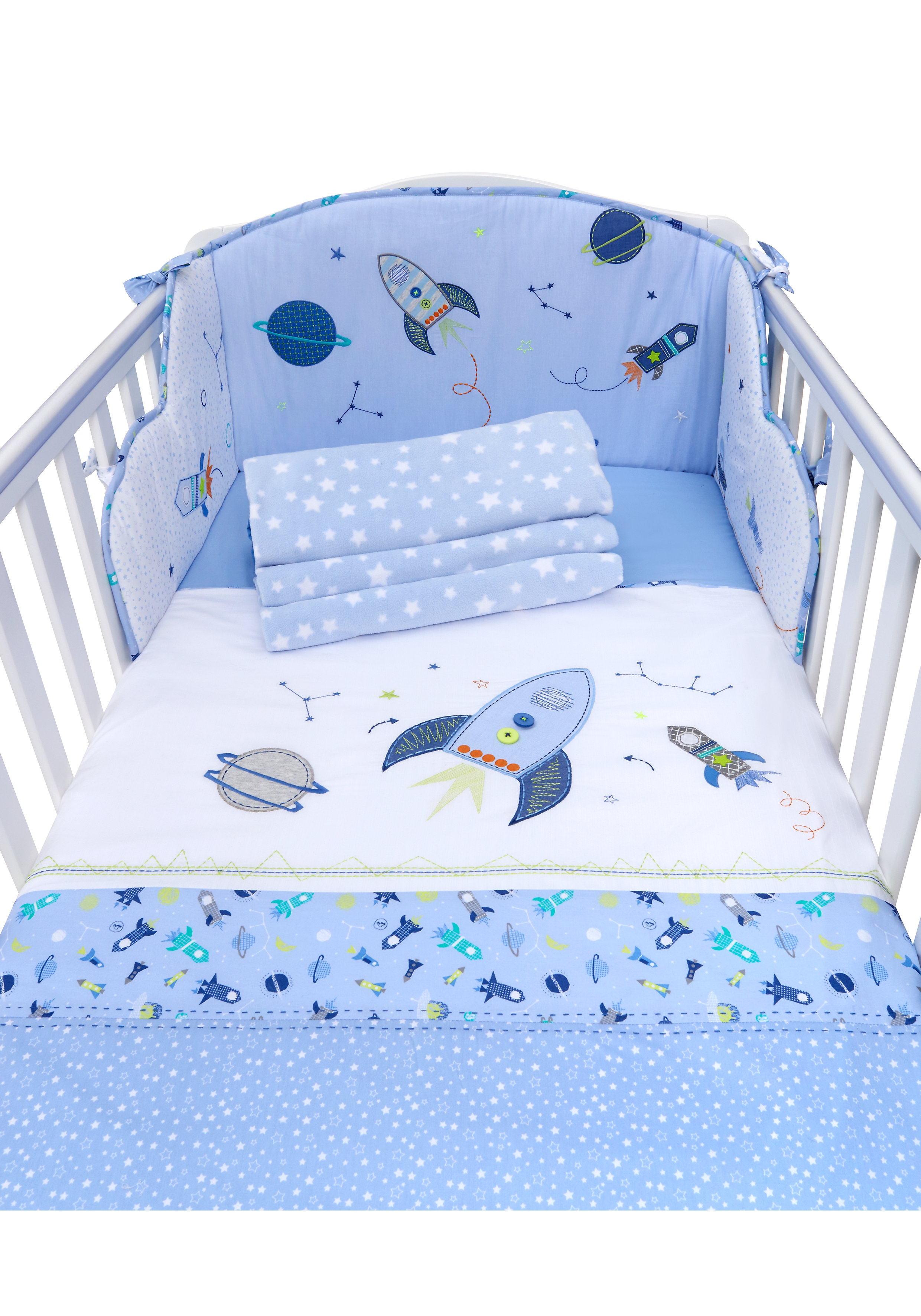 Mothercare | Mothercare Space Dreamer Bed In A Bag Blue 0