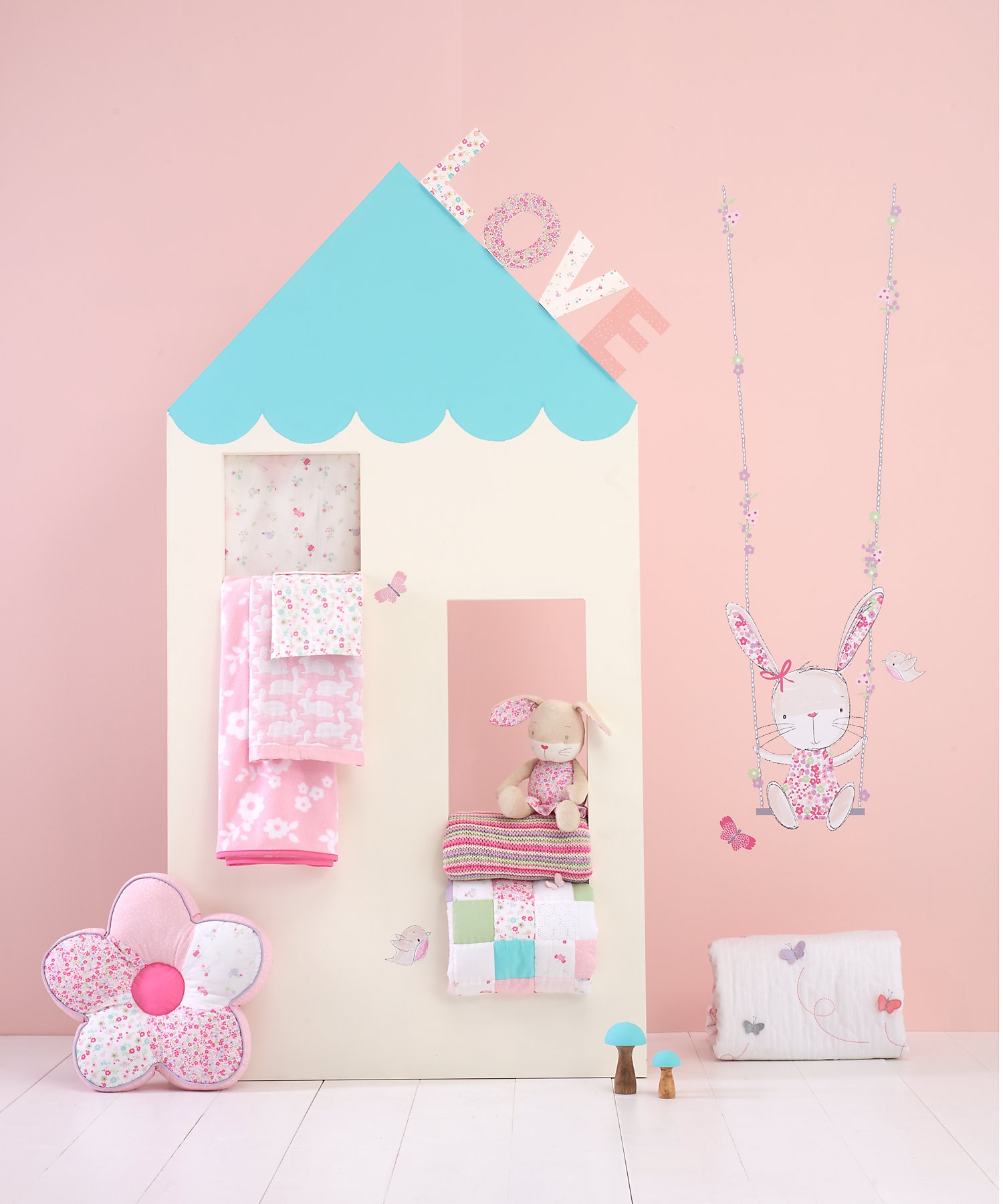 Mothercare | Mothercare My Little Garden Love Letters Pink 3