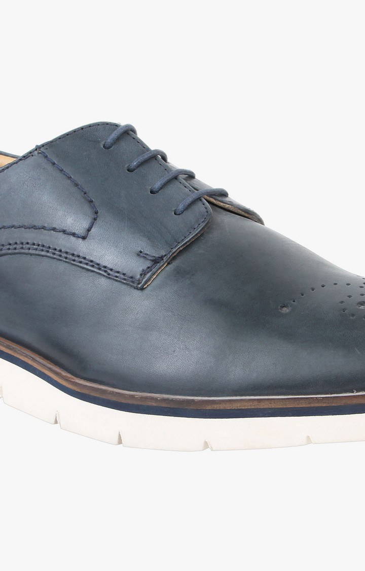 Bluebell Blue Tie-Ups & Dress Loafers