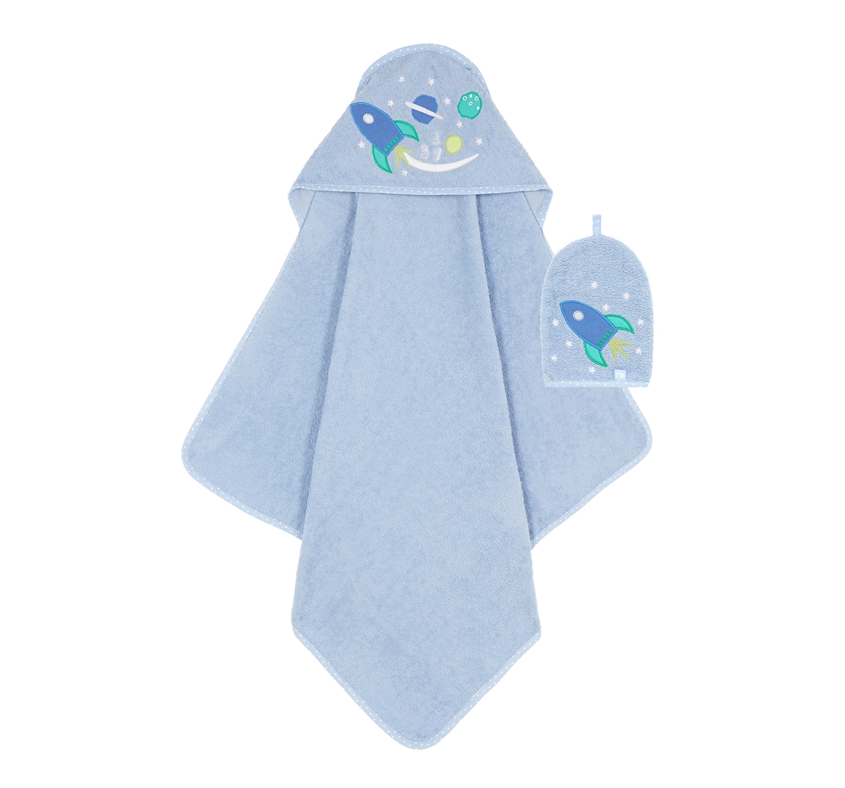 Mothercare | Mothercare Space Dreamer Cuddle ' Dry With Wash Mitten 0