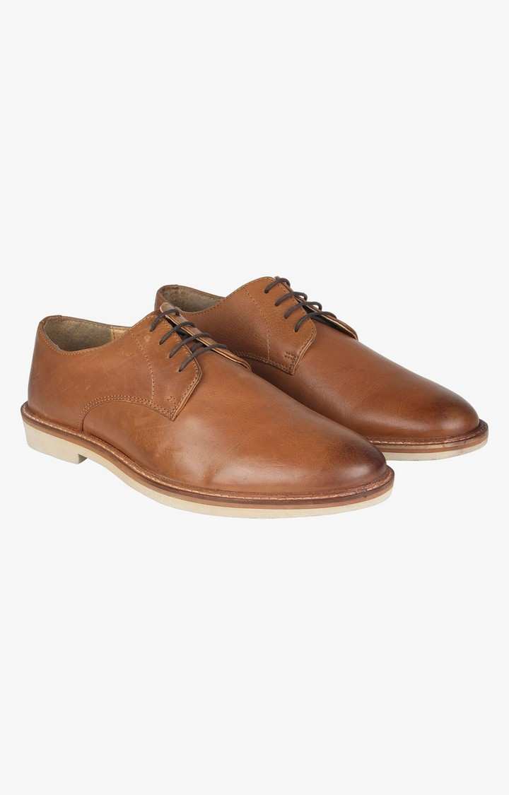 Topman Brown Tie-Ups & Dress Loafers