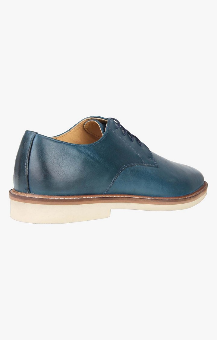 Topman Blue Tie-Ups & Dress Loafers