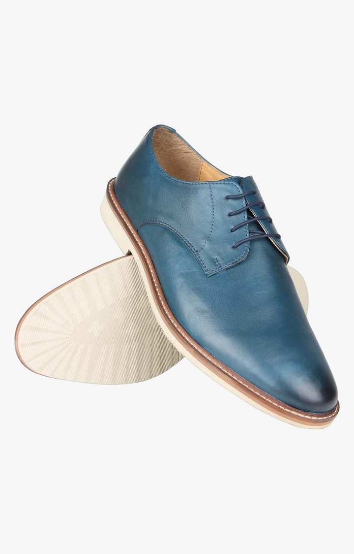 Topman Blue Tie-Ups & Dress Loafers