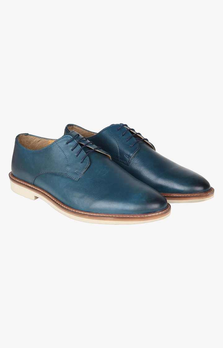 Topman Blue Tie-Ups & Dress Loafers