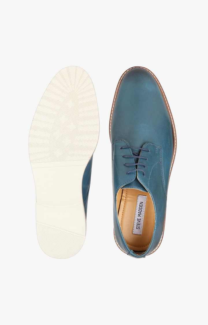 Topman Blue Tie-Ups & Dress Loafers