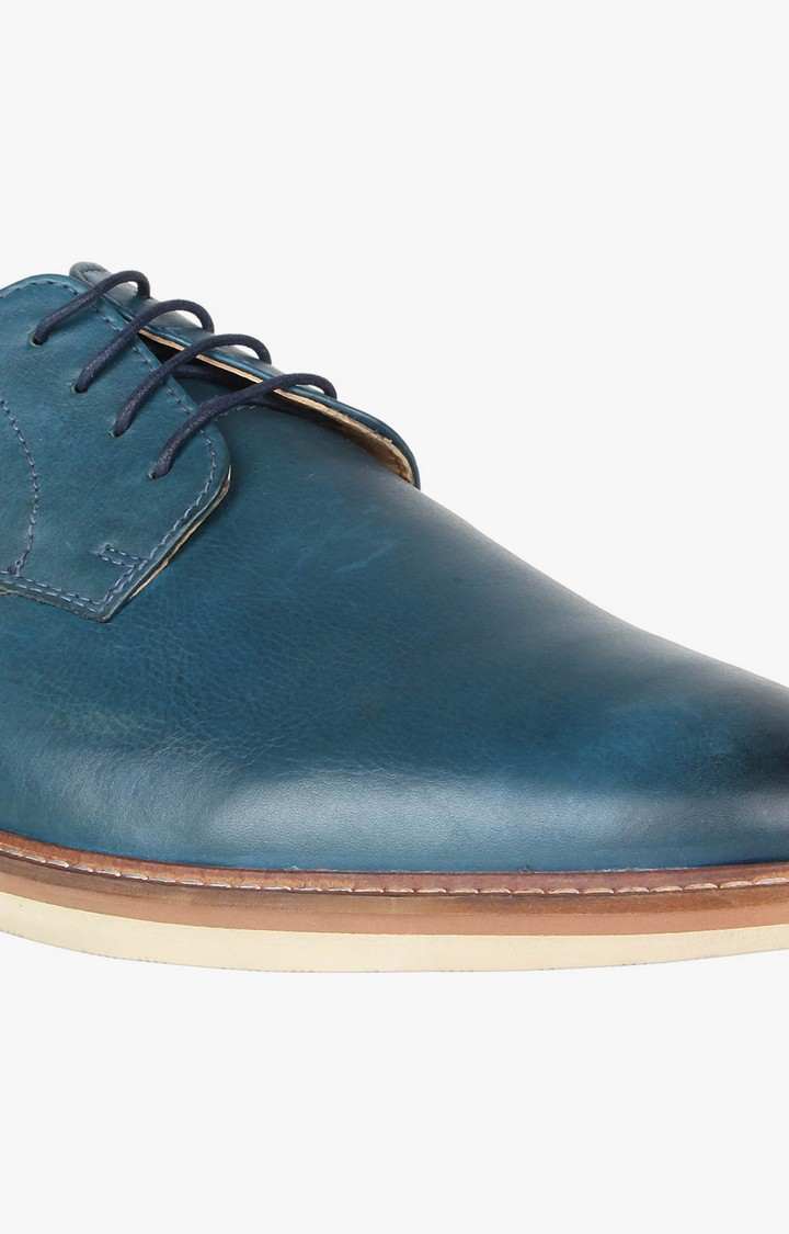Topman Blue Tie-Ups & Dress Loafers