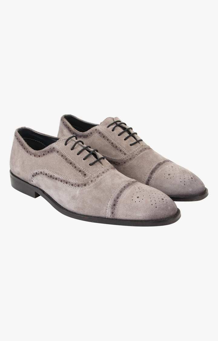 Moonwalk Grey Tie-Ups & Dress Loafers