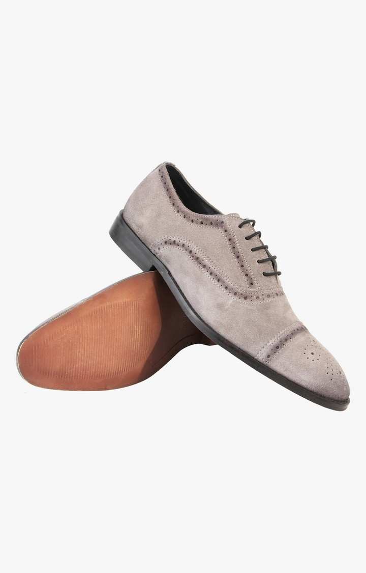 Moonwalk Grey Tie-Ups & Dress Loafers