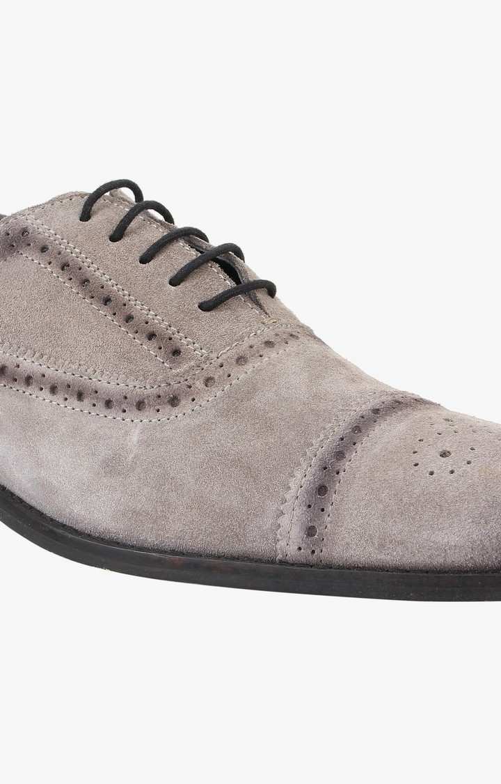 Moonwalk Grey Tie-Ups & Dress Loafers