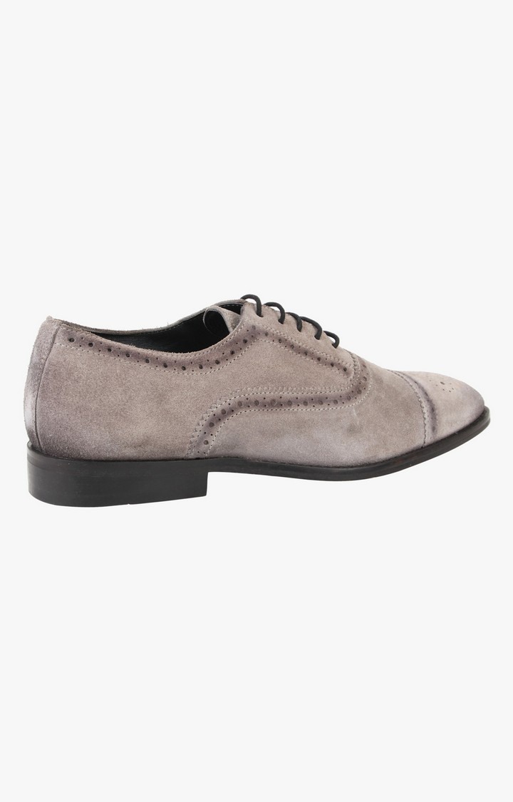 Moonwalk Grey Tie-Ups & Dress Loafers