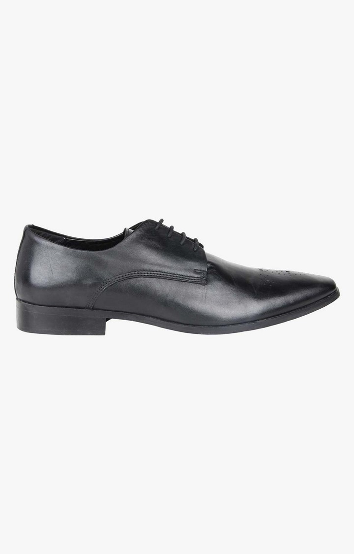 Seatle Black Tie-Ups & Dress Loafers
