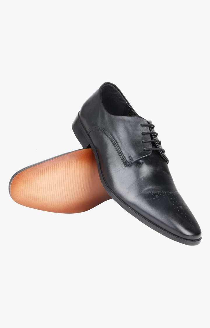 Seatle Black Tie-Ups & Dress Loafers
