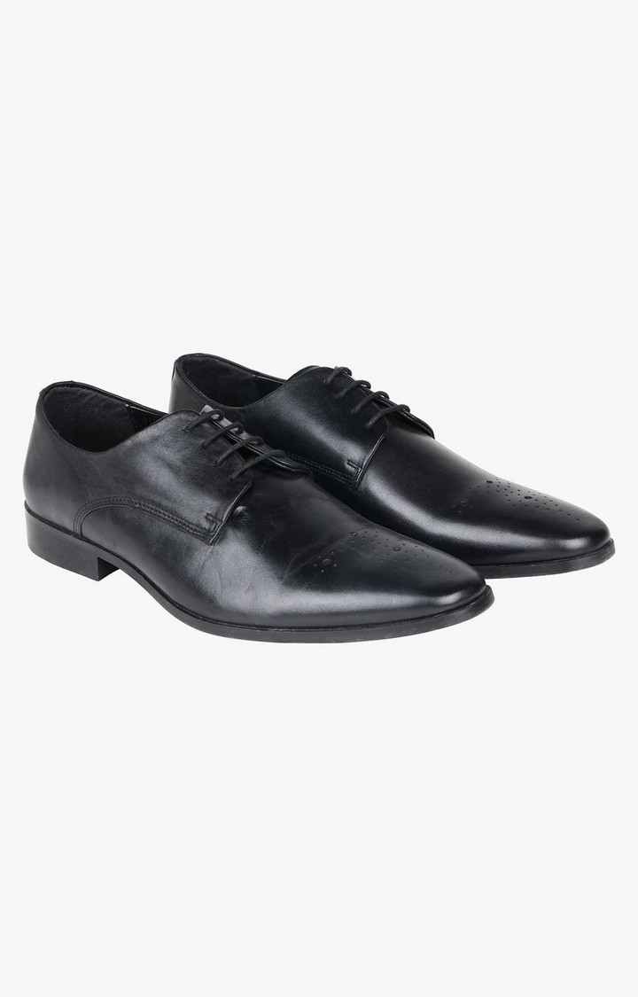 Seatle Black Tie-Ups & Dress Loafers