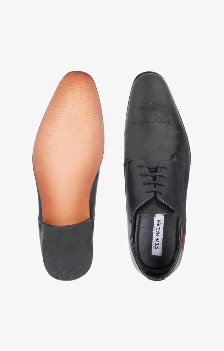 Seatle Black Tie-Ups & Dress Loafers