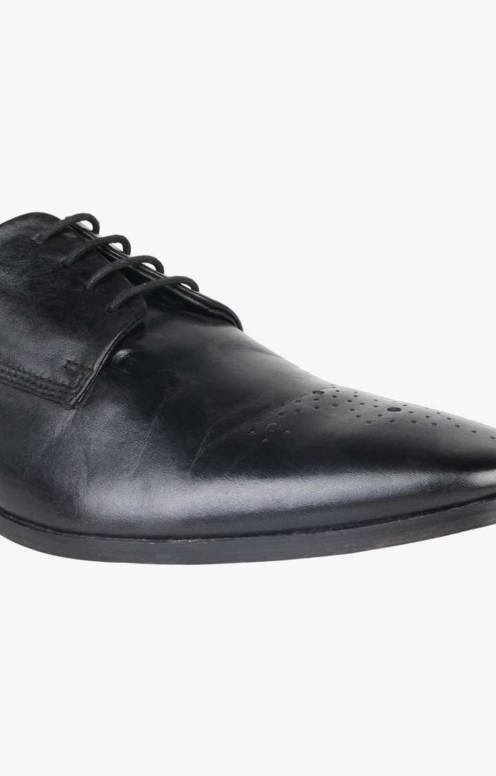 Seatle Black Tie-Ups & Dress Loafers