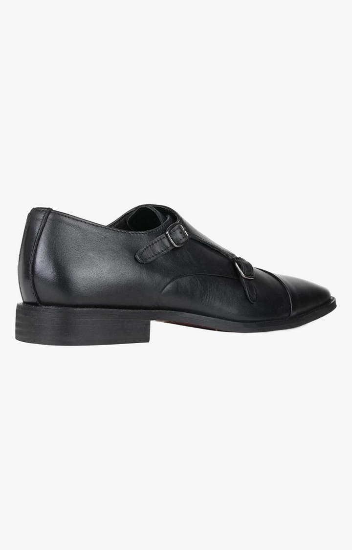 Cage Black Tie-Ups & Dress Loafers