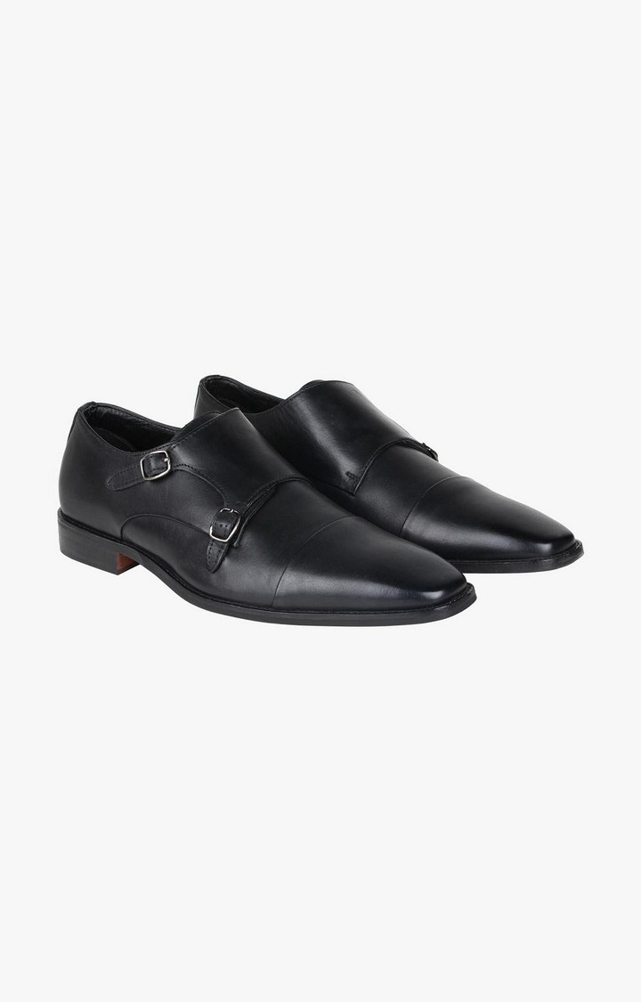 Cage Black Tie-Ups & Dress Loafers