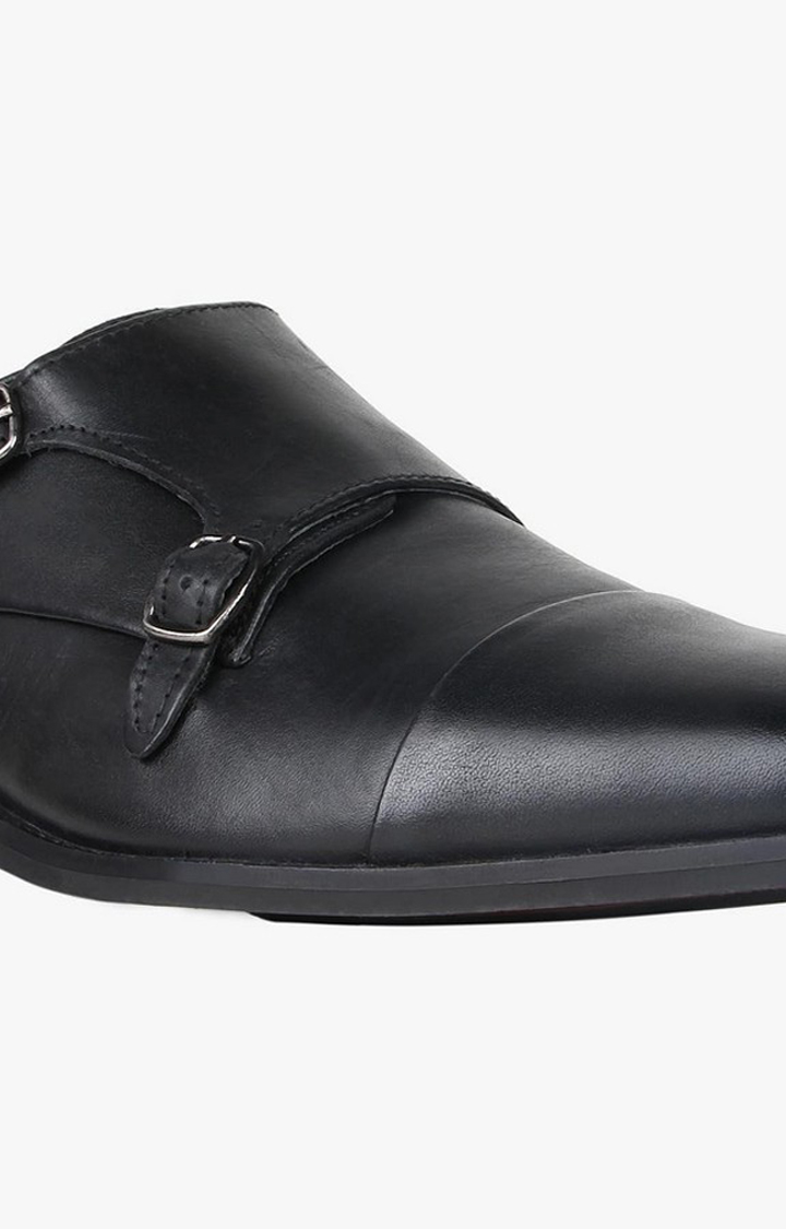 Cage Black Tie-Ups & Dress Loafers