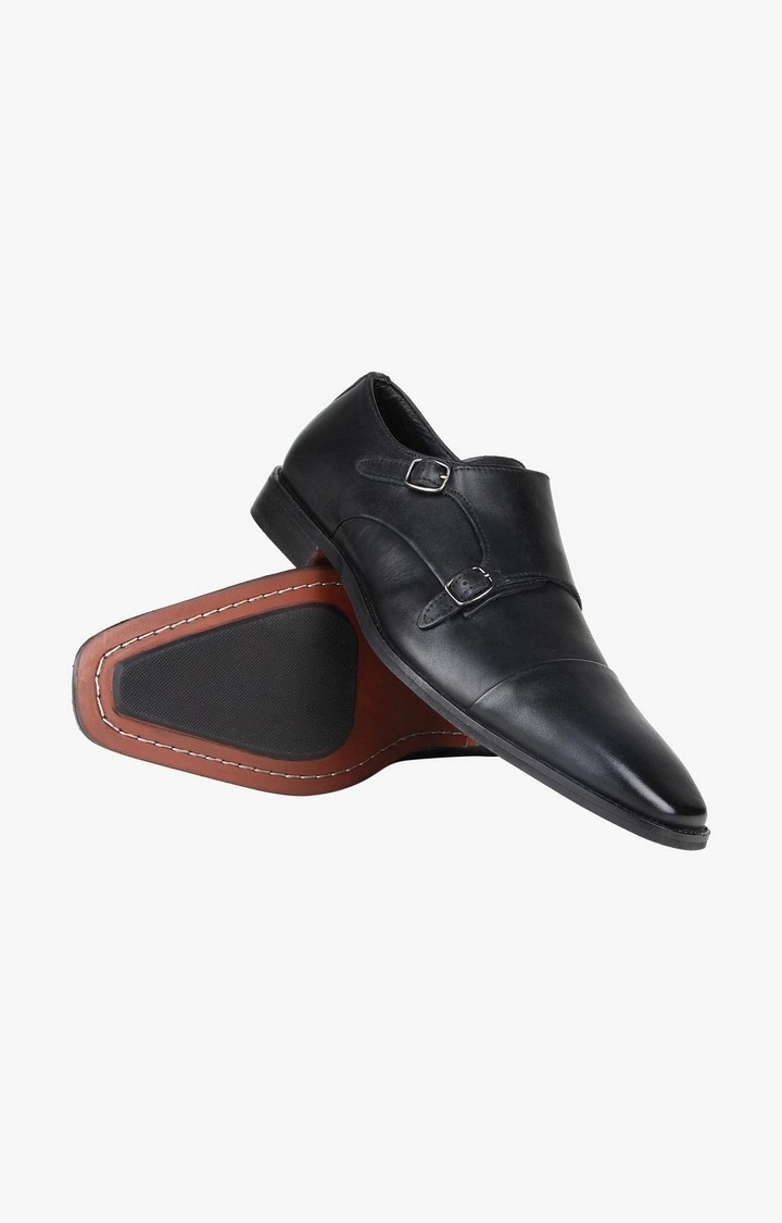 Cage Black Tie-Ups & Dress Loafers