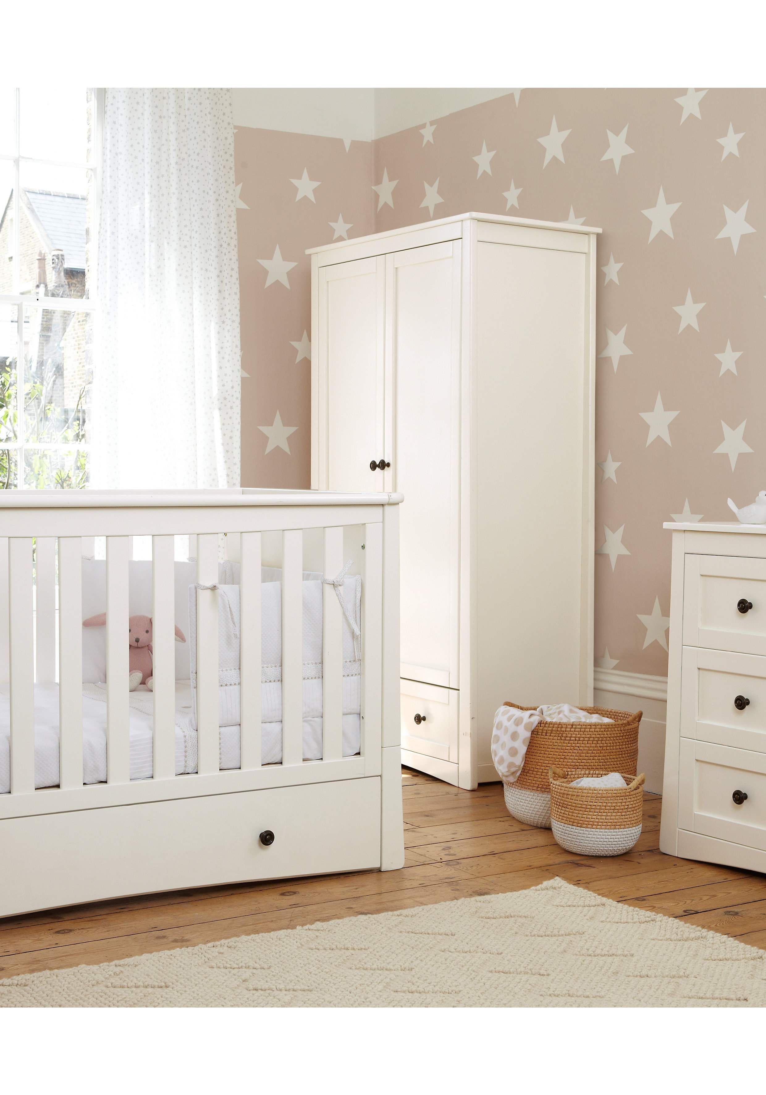 Mothercare harrogate baby storage cabinet almond