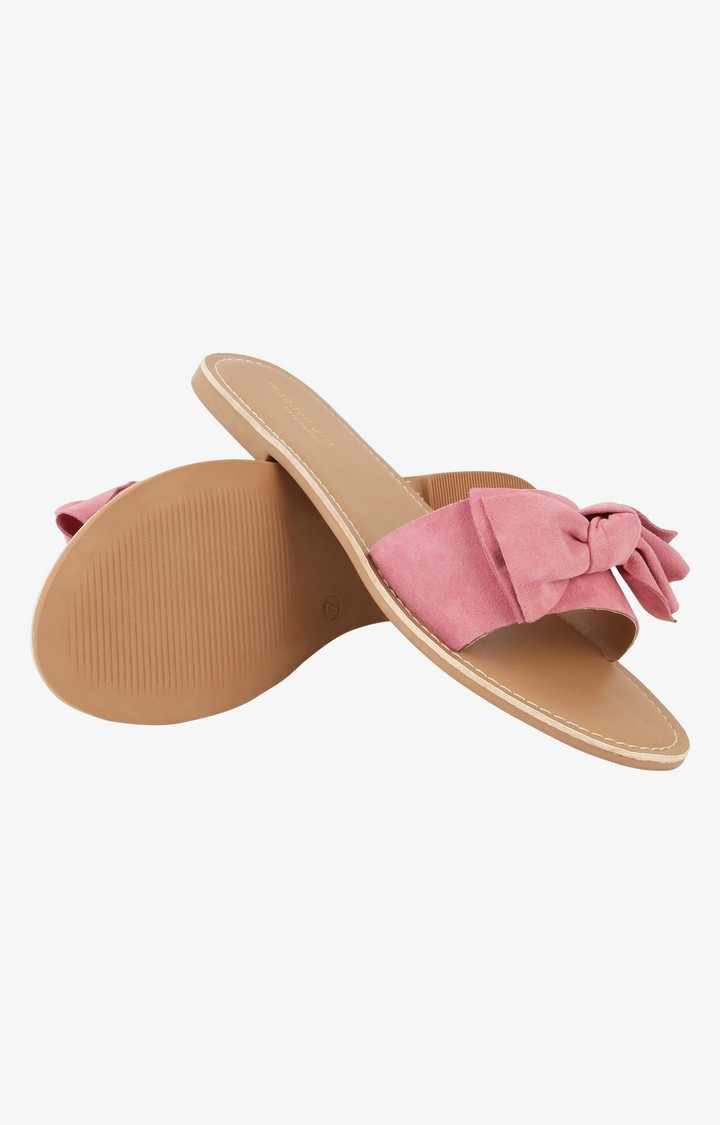 Slidey Pink Flats