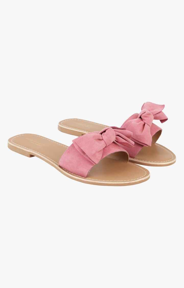 Slidey Pink Flats