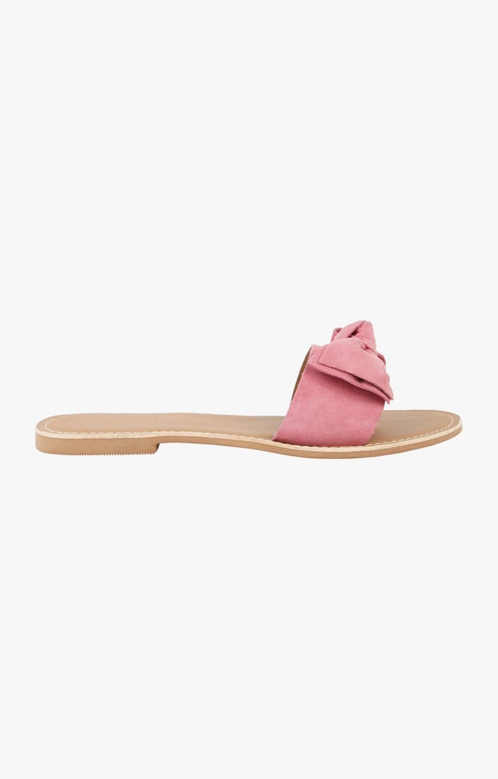 Slidey Pink Flats