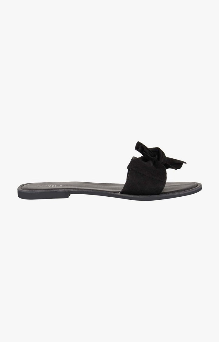 Slidey Black Flats