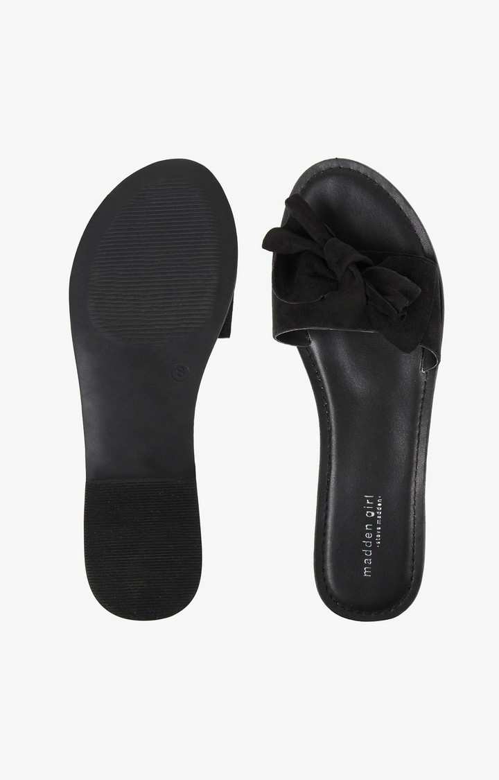 Slidey Black Flats