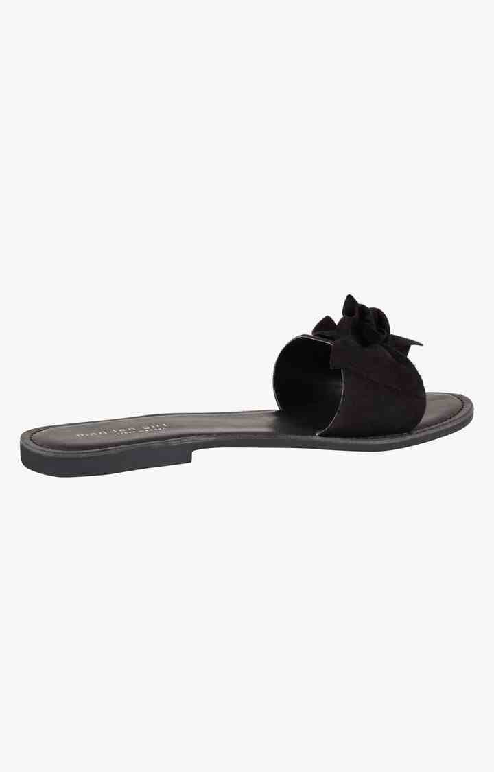 Slidey Black Flats