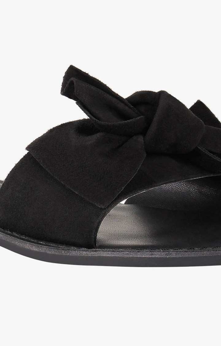 Slidey Black Flats