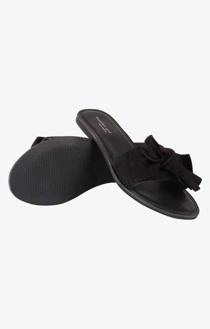 Slidey Black Flats