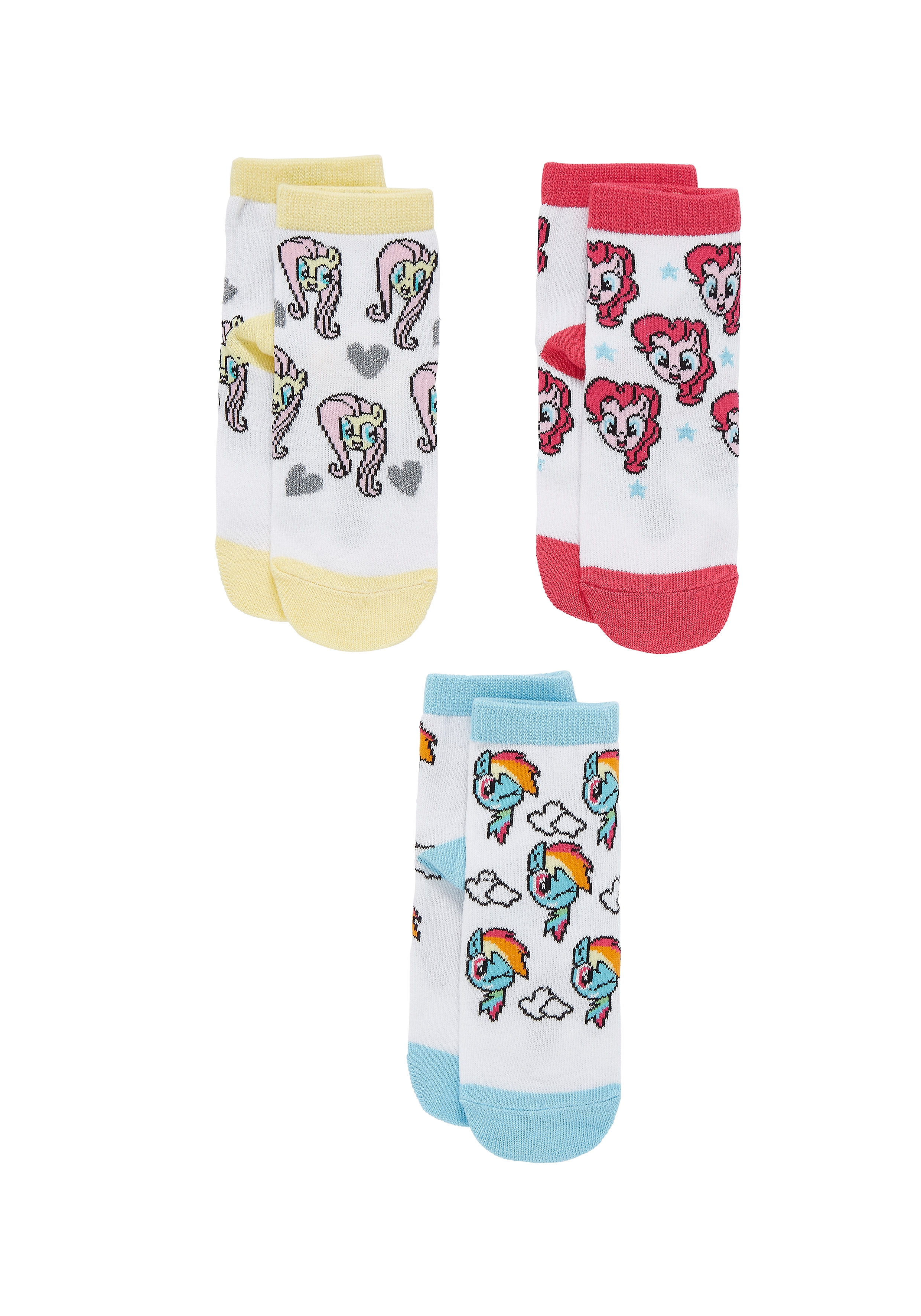Mothercare | Girls Socks Pony Design - Pack Of 3 - White 0