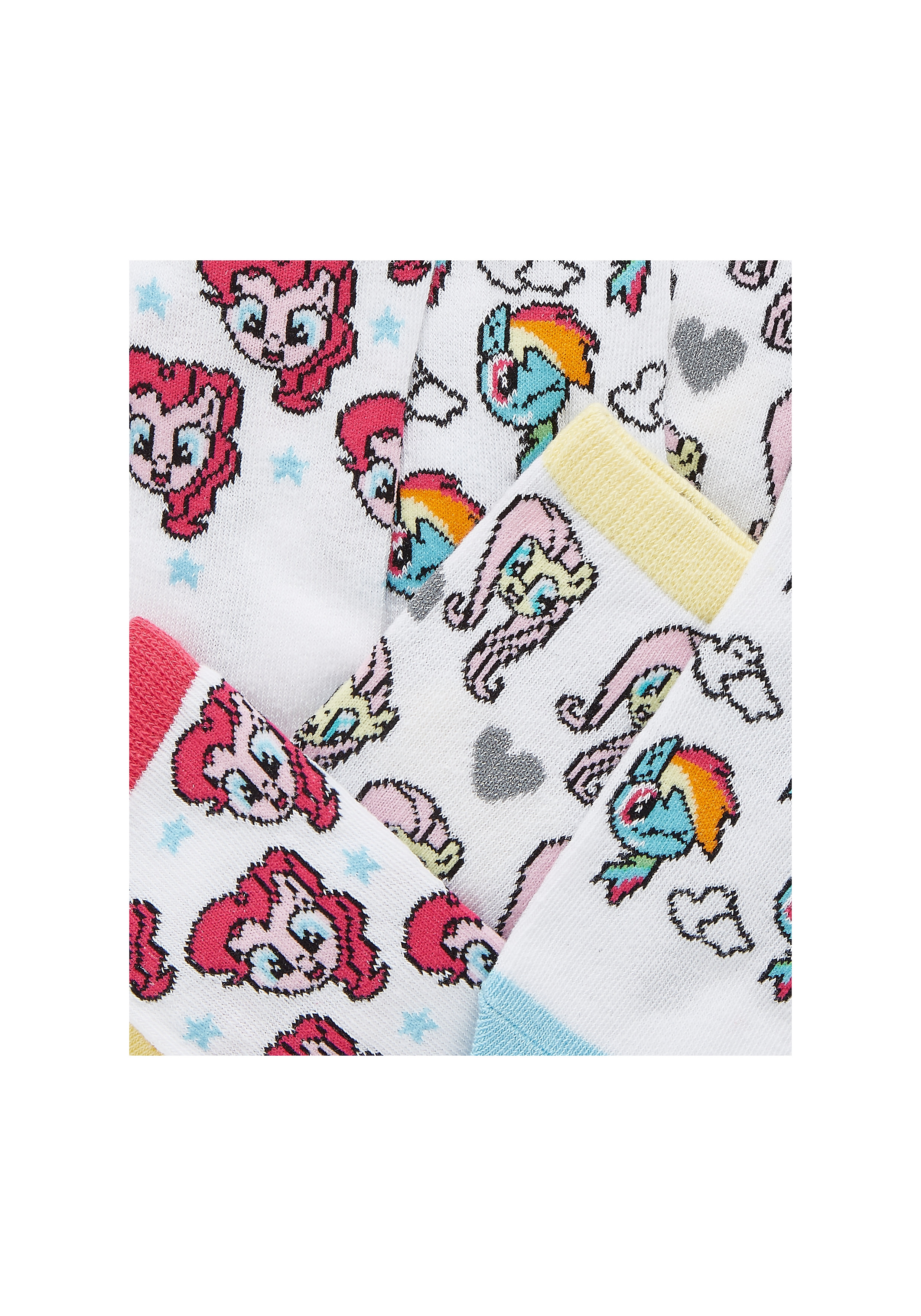 Mothercare | Girls Socks Pony Design - Pack Of 3 - White 1