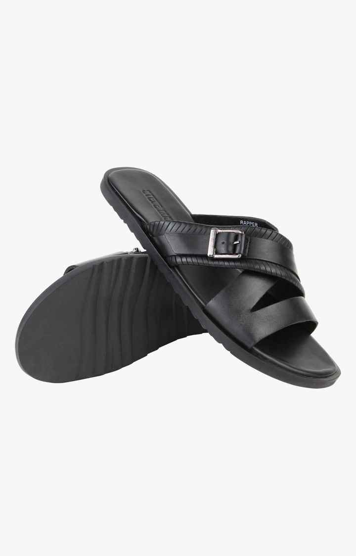 Rapper Black Sandals & Flip Flops