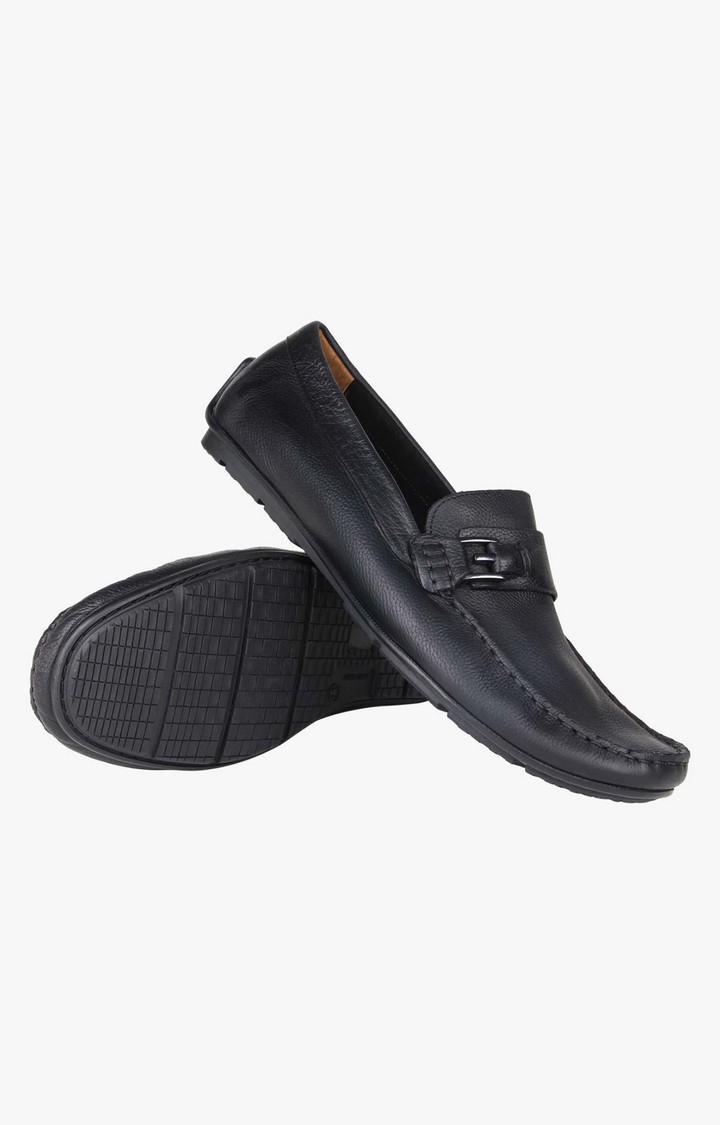 Floyd Black Driver Loafers